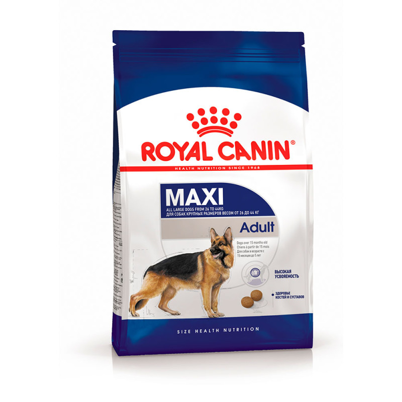 Royal Canin Maxi Adult 26 Сухой корм для собак крупных размеров в возрасте от 15 месяцев до 5 лет, 3 кг