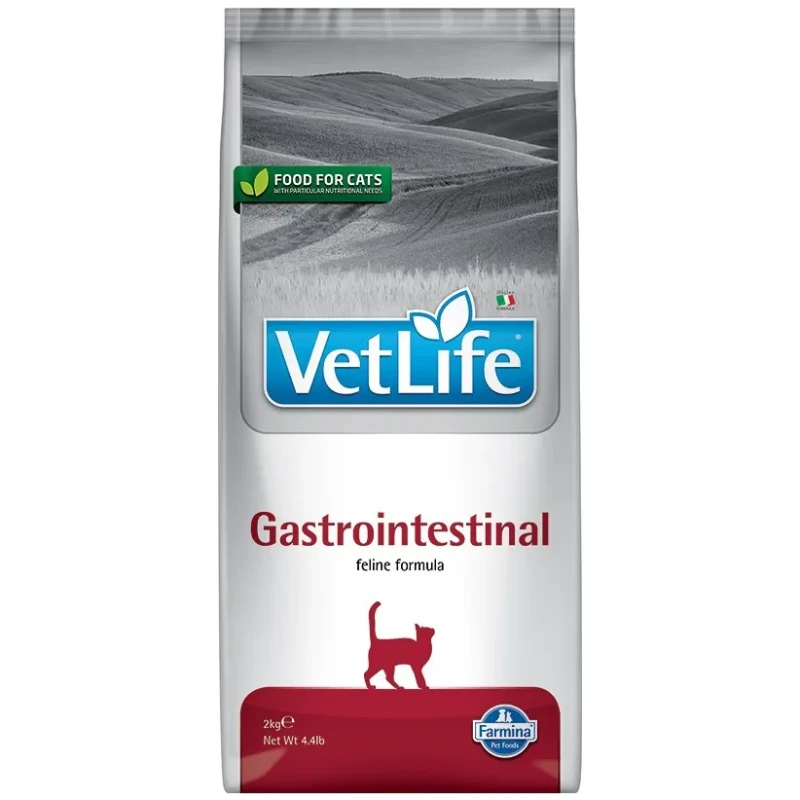 Farmina Vet Life Gastrointestinal диетический сухой корм для кошек при заболеваниях ЖКТ, с курицей, 2кг