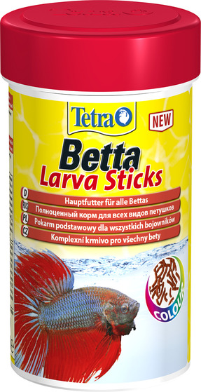 Tetra Betta LarvaSticks корм для рыб в виде плавающих палочек, 100 мл