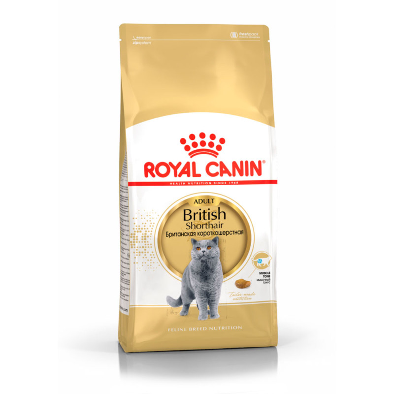 Royal Canin British Shorthair Adult Сухой корм для взрослых кошек породы британская короткошерстная, 2 кг