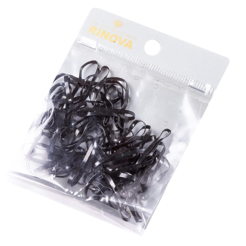 RINOVA Набор резинок для собачьих волос силикон черный 100 штук