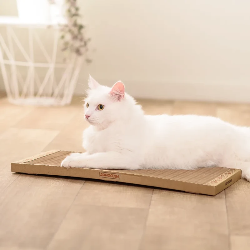 Домоседы Лежанка-когтеточка Сота-Мини (53х25,5х2,5 см) из сотового картона для кошек