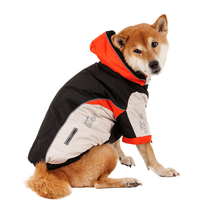 Rungo Куртка на молнии для собак 3XL черный (унисекс)