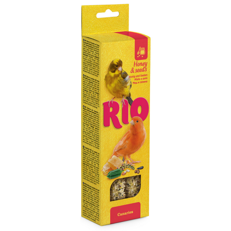 RIO Палочки для канареек с медом и полезными семенами 2x40 г