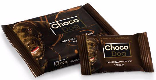 Choco Dog лакомство для собак Темный шоколад, 15г