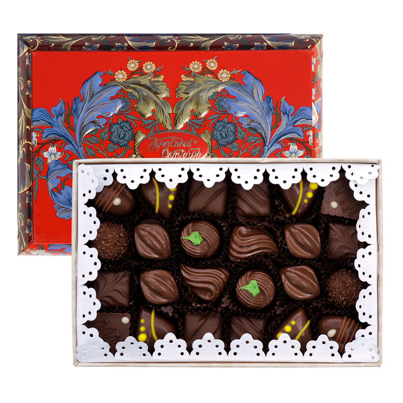 Набор шоколадных конфет Ларец, Красный Октябрь, 520 гр.