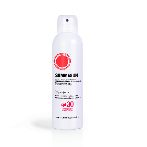 S+ SUMMECOSMETICS Солнцезащитный спрей для кожи лица и тела Акселератор загара SPF30 200.0