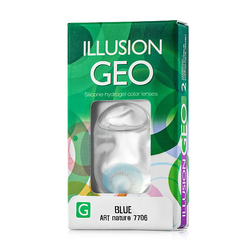 ILLUSION Цветные контактные линзы ILLUSION GEO Nature blue