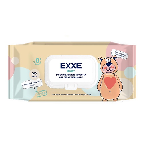 EXXE Baby серия 0+ Влажные салфетки для детей 100