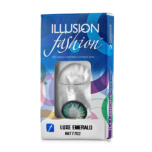 ILLUSION Цветные контактные линзы  fashion LUXE emerald