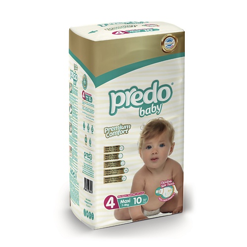 PREDO Подгузники для детей Baby Maxi № 4 (7-18 кг) 10.0
