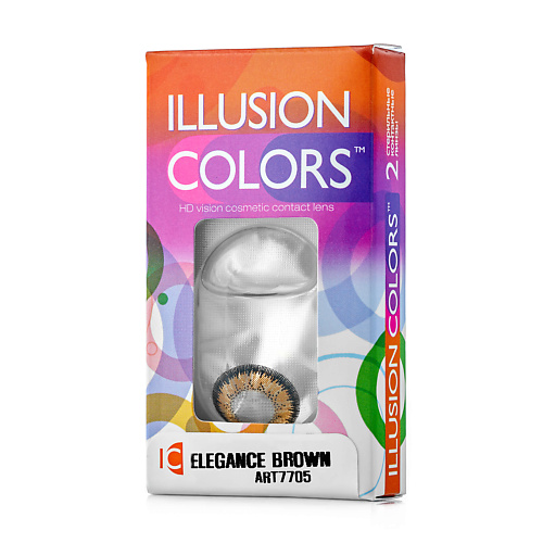 ILLUSION Цветные контактные линзы ILLUSION colors ELEGANCE brown