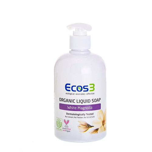ECOS3 Органическое жидкое мыло «Белая Магнолия» 500