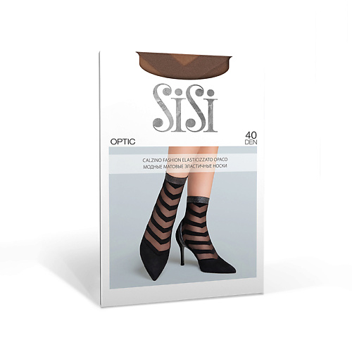 SISI Носки женские  OPTIC 40 (в полоску, резинка с люрексом)