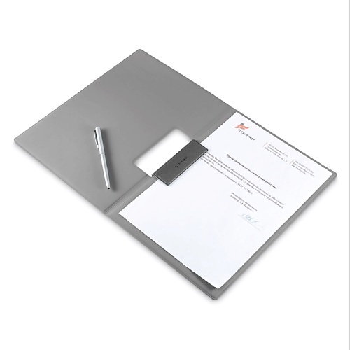 FLEXPOCKET Папка- планшет из экокожи с крышкой и магнитом для документов
