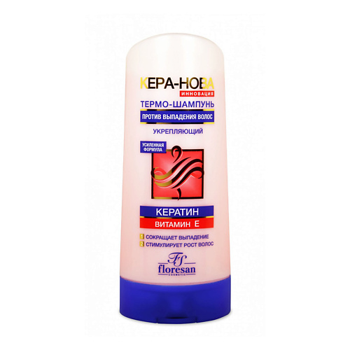 FLORESAN Термо-шампунь против выпадения волос Укрепляющий Кера-Нова 400