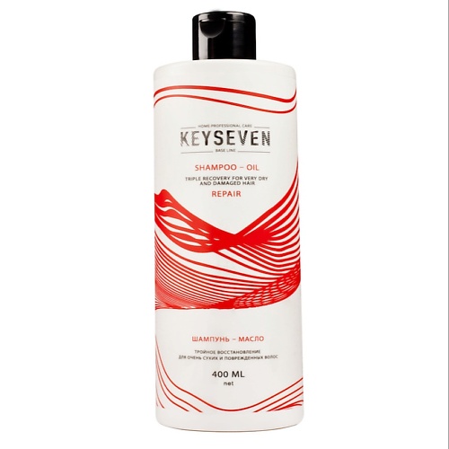 KEYSEVEN Шампунь-масло для очень сухих и поврежденных волос "Тройное восстановление" 400.0