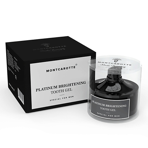 MONTCAROTTE Зубная паста-гель Montcarotte для мужчин  "Платиновое сияние" 60