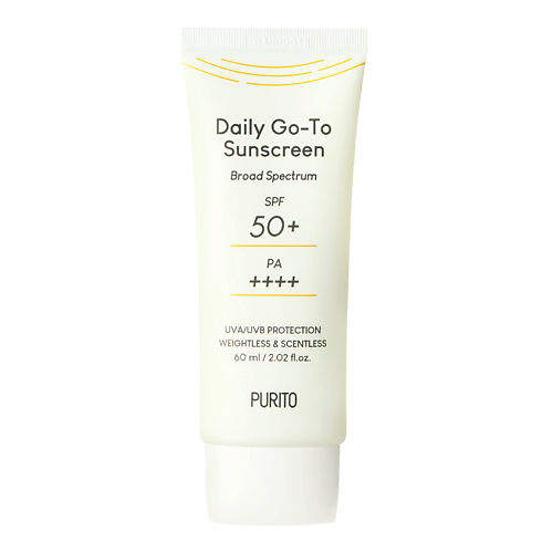 PURITO Cолнцезащитный крем для лица SPF 50+/PA++++ Daily Go-To Sunscreen 60.0