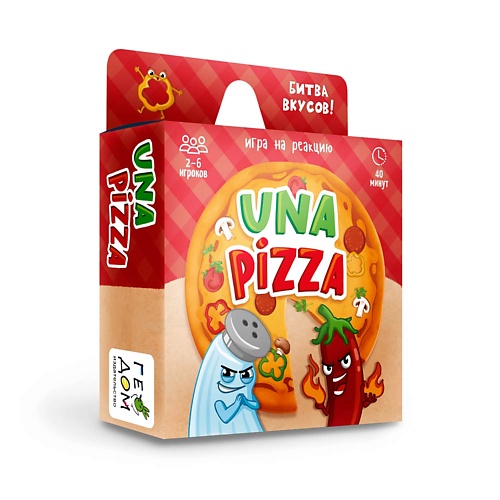 ГЕОДОМ Игра карточная "Una pizza" 60 карточек 1