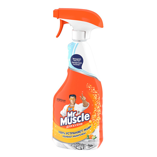 MR.MUSCLE Средство для мытья и чистки кухонных поверхностей Эксперт для кухни Энергия цитруса 500