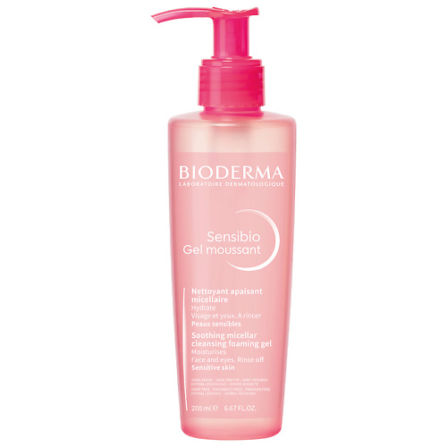 BIODERMA Очищающий гель для умывания для нормальной и чувствительной кожи лица Sensibio 200.0