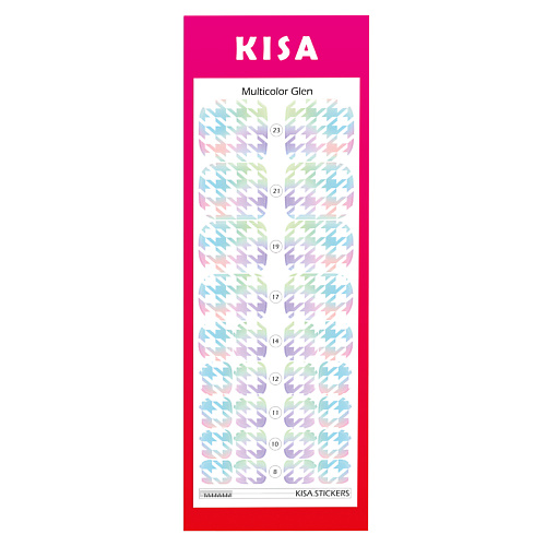 KISA.STICKERS Пленки для педикюра Multicolour Glen