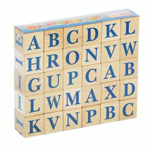 PELSI Кубики "Алфавит английский" для детей 30