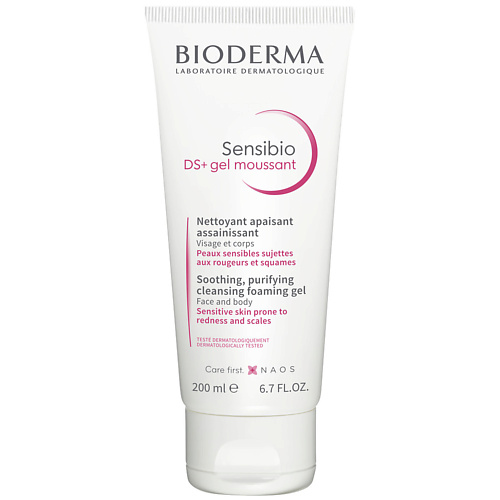 BIODERMA Очищающий гель против раздражения и шелушения кожи Sensibio DS+ 200.0