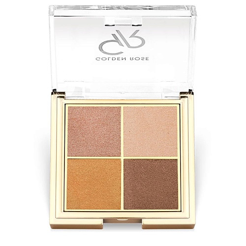 GOLDEN ROSE Тени для век QUATTRO eyeshadow palette