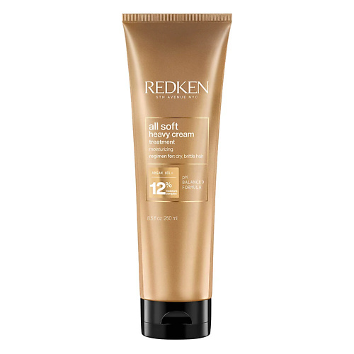REDKEN Смягчающая крем-маска All Soft Heavy Cream для сухих волос 250