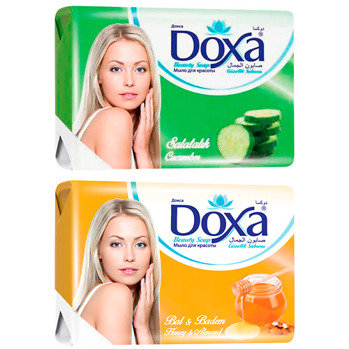 DOXA Мыло туалетное BEAUTY SOAP Мед, Огурец 480