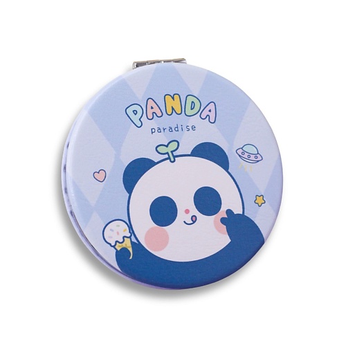 ILIKEGIFT Зеркало складное "Panda paradise eat ice cream" с увеличением