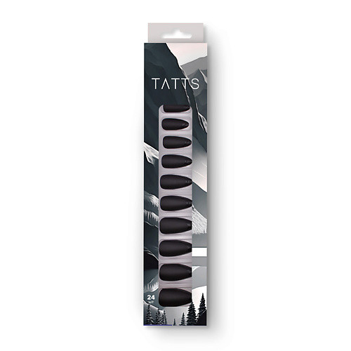 TATTS Накладные ногти (24 типсы + клеевые стикеры + набор для маникюра)