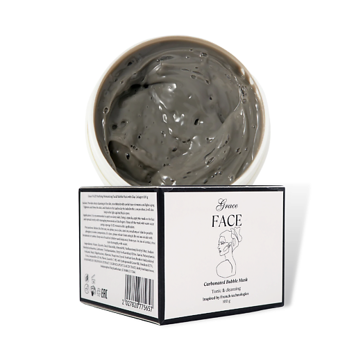 GRACE FACE Пузырьковая маска глиняная для лица, очищающая от черных точек Bubble Mask 100.0
