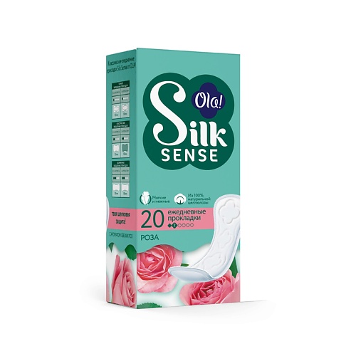 OLA! Silk Sense DAILY DEO Ежедневные мягкие прокладки, аромат Бархатная роза 20