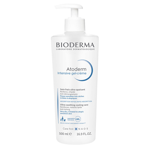 BIODERMA Успокаивающий Гель-крем для сухой, раздраженной и атопичной кожи лица и тела Atoderm 500.0