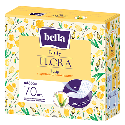 BELLA Прокладки ежедневные Panty FLORA Tulip 70.0
