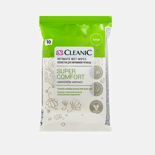 CLEANIC Super Comfort Влажные салфетки для интимной гигиены 20.0