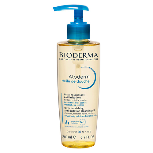 BIODERMA Ультрапитательное, восстанавливающее масло для душа для сухой и чувствительной кожи Atoderm 200.0