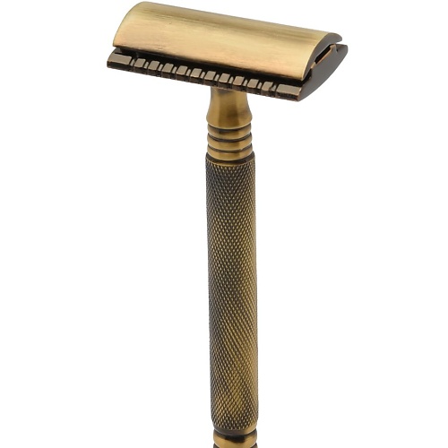 PEARL SHAVING Т образный станок с закрытым гребнем SS-01 Antique brass 1.0