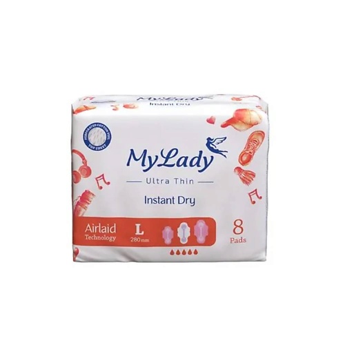 MYLADY Ультратонкие прокладки Instant Dry L 8.0