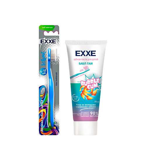 EXXE Baby Детский набор для полости рта Зубная паста + Зубная щетка 75.0