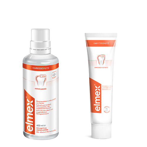 COLGATE Elmex набор для ухода за полостью рта ополаскиватель + зубная паста 1.0