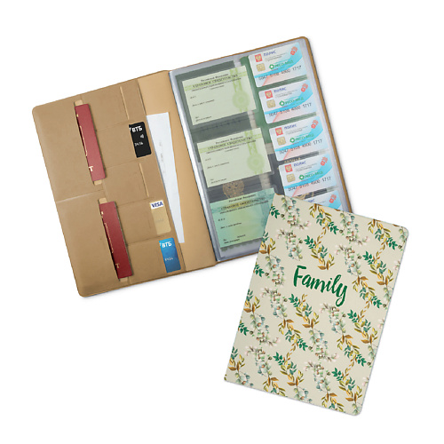 FLEXPOCKET Папка для семейных документов А4 формата с принтом на обложке
