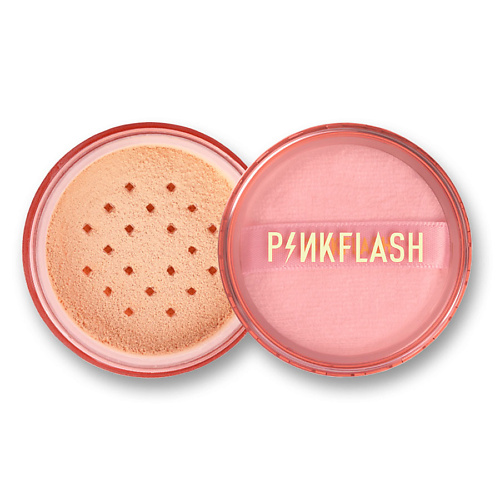 PINK FLASH Пудра рассыпчатая для натурального макияжа, оттенок №000 "Прозрачный"