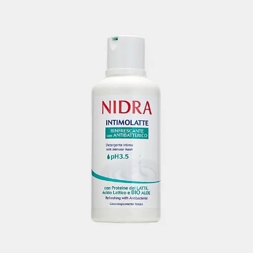 NIDRA Гель для интимной гигиены освежающий с молочными протеинами и алоэ 500.0