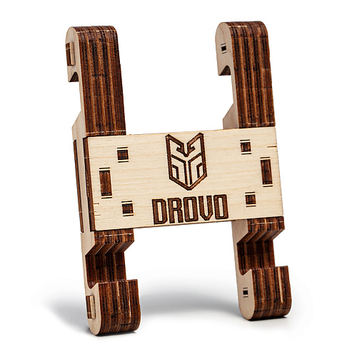 DROVO Деревянный конструктор  3D пазл Подставка под гаджет 1.0