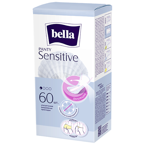BELLA Прокладки ежедневные ультратонкие Panty sensitive 60.0