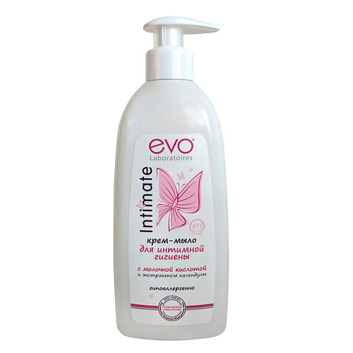 EVO LABORATOIRES Крем-мыло для интимной гигиены EVO Intimate выгодный объём 400.0